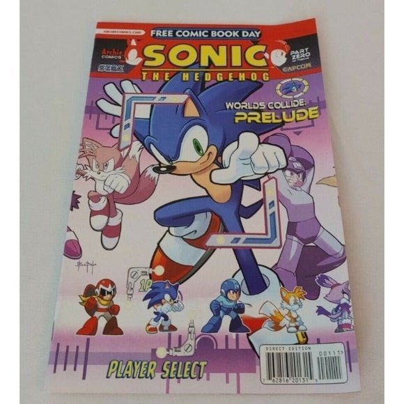 Sonic The Hedgehog SPECIAL FREE COMIC BOOK DAY Worlds Collide Hero 2013 Edition - Picture 2 of 9